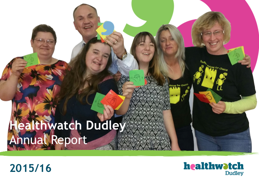 Healthwatch Dudley Annual report 2015-16 Cover