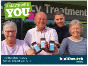 Healthwatch Dudley Annual Report Cover