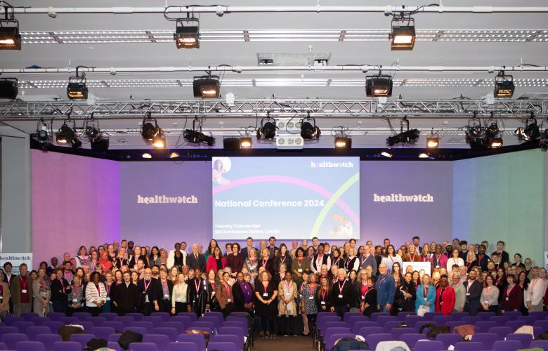 Crowd of people at healthwatch conference